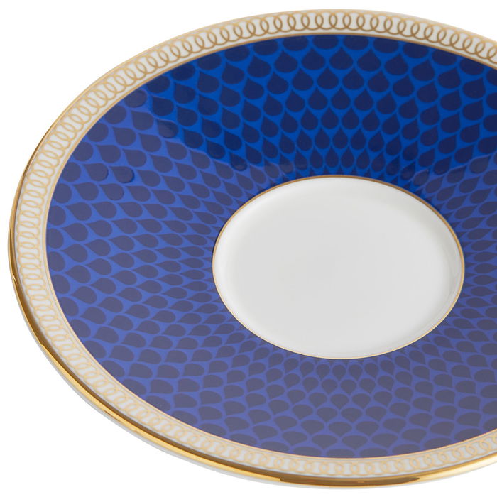 Wedgwood Taza de Café con Plato 70 ml Hibiscus (2 Unidades) con Franjas de Oro de 22 Quilates Apta para Lavavajillas Wedgwood Taza de Café con Plato 70 ml Hibiscus (2 Unidades) con Franjas de Oro de 22 Quilates Apta para Lavavajillas